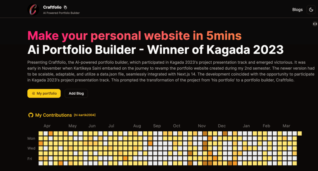 AI website generator